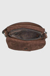VERDE FASHION | Borsa a tracolla in ecopelle e camoscio