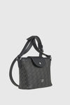 VERDE FASHION | Borsa piccola a tracolla con stampa logo