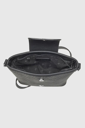 VERDE FASHION | Borsa piccola a tracolla con stampa logo