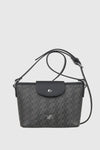 VERDE FASHION | Borsa piccola a tracolla con stampa logo