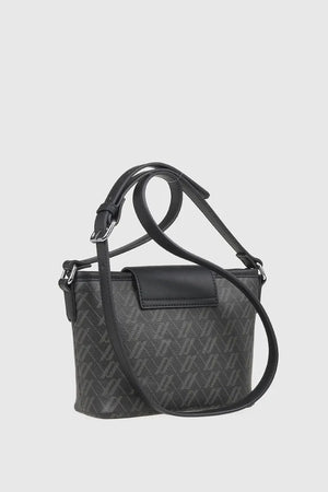 VERDE FASHION | Borsa piccola a tracolla con stampa logo