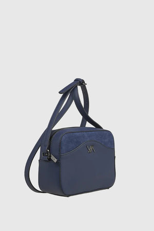 VERDE FASHION | Borsa a tracolla dettaglio camoscio
