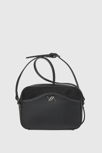 VERDE FASHION | Borsa a tracolla dettaglio camoscio