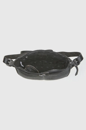 VERDE FASHION | Borsa a tracolla mezzaluna in ecopelle