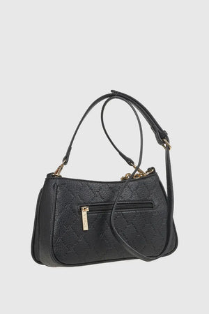 VERDE FASHION | Borsa a tracolla con trama rilievo