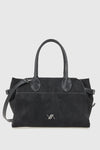 VERDE FASHION | Borsa tote in ecopelle e camoscio