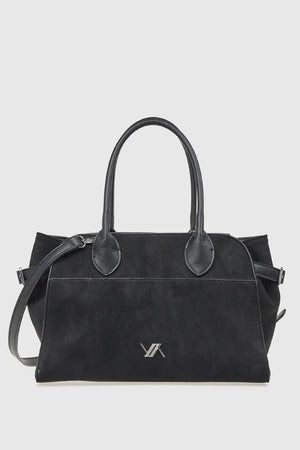 VERDE FASHION | Borsa tote in ecopelle e camoscio