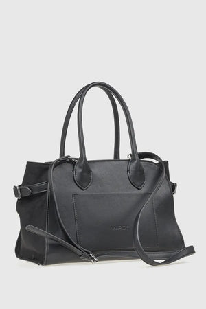 VERDE FASHION | Borsa tote in ecopelle e camoscio