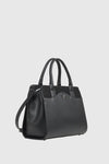 VERDE FASHION | Borsa tote dettaglio camoscio