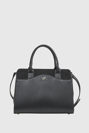 VERDE FASHION | Borsa tote dettaglio camoscio
