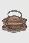 VERDE FASHION | Borsa tote dettaglio camoscio