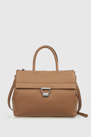 VERDE FASHION | Borsa tote dettaglio metallo