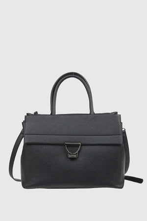 VERDE FASHION | Borsa tote dettaglio metallo