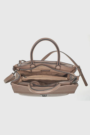VERDE FASHION | Borsa tote dettaglio metallo