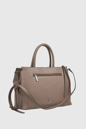 VERDE FASHION | Borsa tote dettaglio metallo