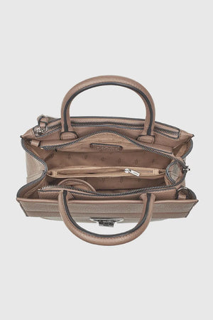 VERDE FASHION | Borsa mini tote dettaglio metallo