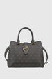 VERDE FASHION | Borsa in ecopelle con stampa logo