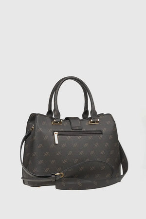 VERDE FASHION | Borsa in ecopelle con stampa logo