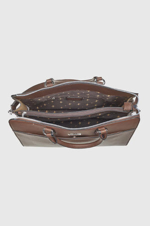 VERDE FASHION | Borsa tote in ecopelle goffrata