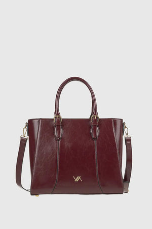 VERDE FASHION | Borsa a spalla in ecopelle verniciata