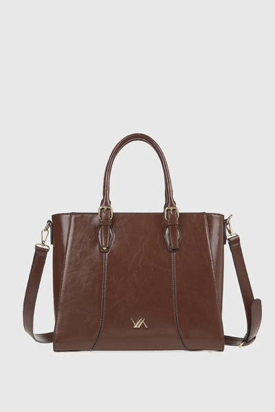 VERDE FASHION | Borsa a spalla in ecopelle verniciata