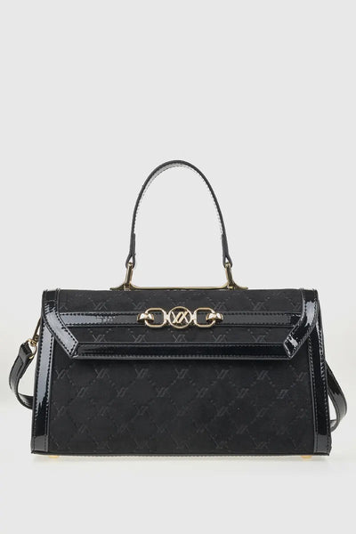 VERDE FASHION | Borsa in ecopelle scamosciata