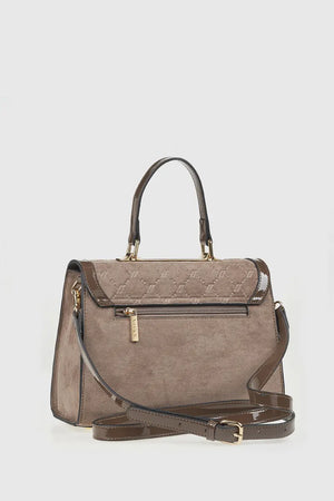VERDE FASHION | Borsa a tracolla in ecopelle scamosciata
