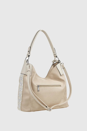 VERDE FASHION | Borsa morbida a spalla dettagli boho
