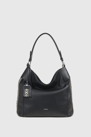 VERDE FASHION | Borsa morbida a spalla dettagli boho