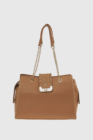VERDE FASHION | Borsa a spalla con borchie
