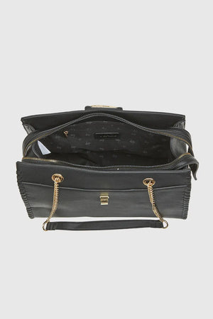 VERDE FASHION | Borsa a spalla con borchie