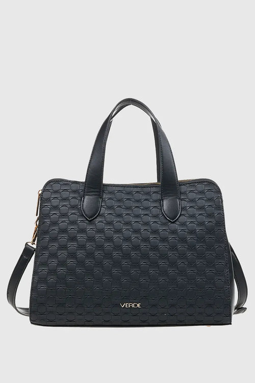 VERDE FASHION | Borsa doppia zip intrecciata