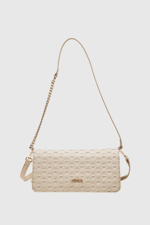 VERDE FASHION | Pochette intrecciata con patta