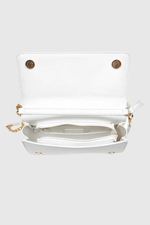 VERDE FASHION | Pochette intrecciata con patta