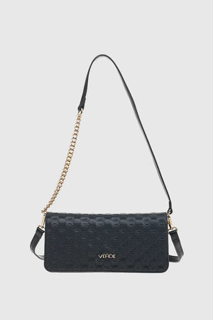 VERDE FASHION | Pochette intrecciata con patta