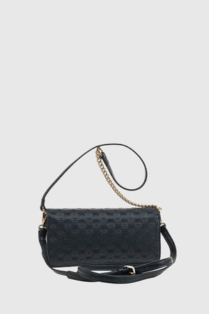 VERDE FASHION | Pochette intrecciata con patta