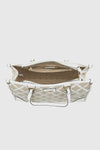 VERDE FASHION | Shopper in tessuto motivo rombi