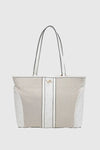 VERDE FASHION | Shopper in tessuto trama logo