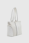 VERDE FASHION | Shopper in tessuto trama logo