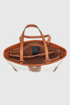 VERDE FASHION | Shopper in tessuto trama logo