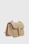 VERDE FASHION | Borsa in rafia a tracolla