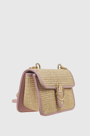 VERDE FASHION | Borsa in rafia a tracolla