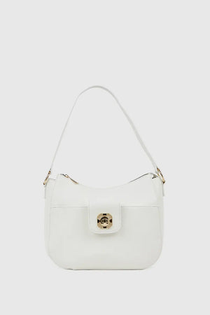 VERDE FASHION | Borsa a spalla con tasca frontale