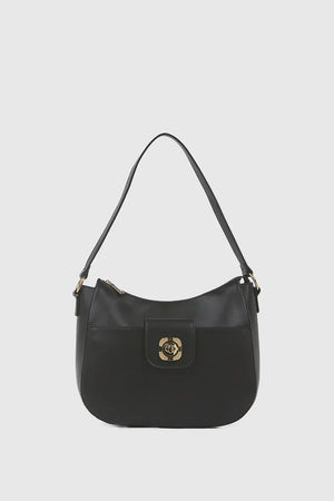 VERDE FASHION | Borsa a spalla con tasca frontale