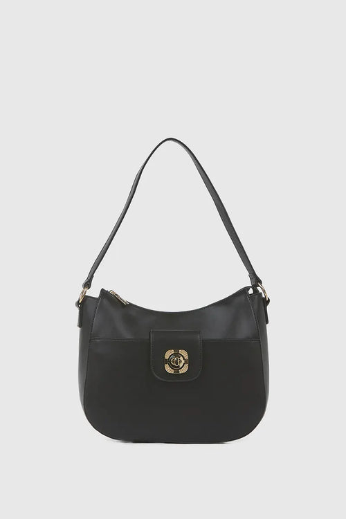 VERDE FASHION | Borsa a spalla con tasca frontale