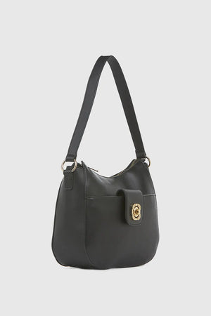 VERDE FASHION | Borsa a spalla con tasca frontale