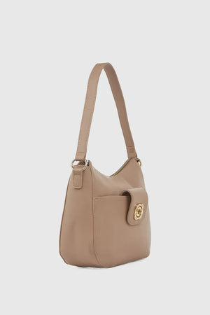 VERDE FASHION | Borsa a spalla con tasca frontale