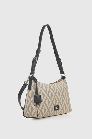VERDE FASHION | Borsa a spalla motivo geometrico