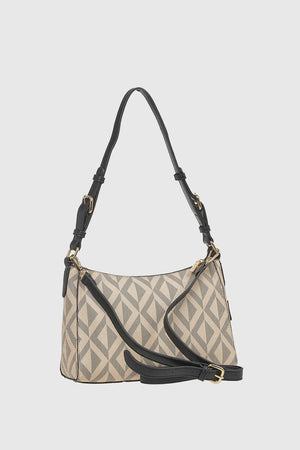 VERDE FASHION | Borsa a spalla motivo geometrico