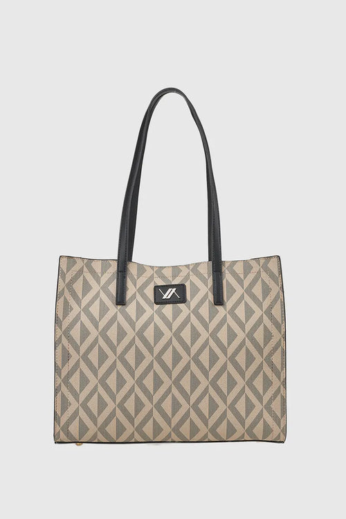 VERDE FASHION | Shopping bag motivo geometrico